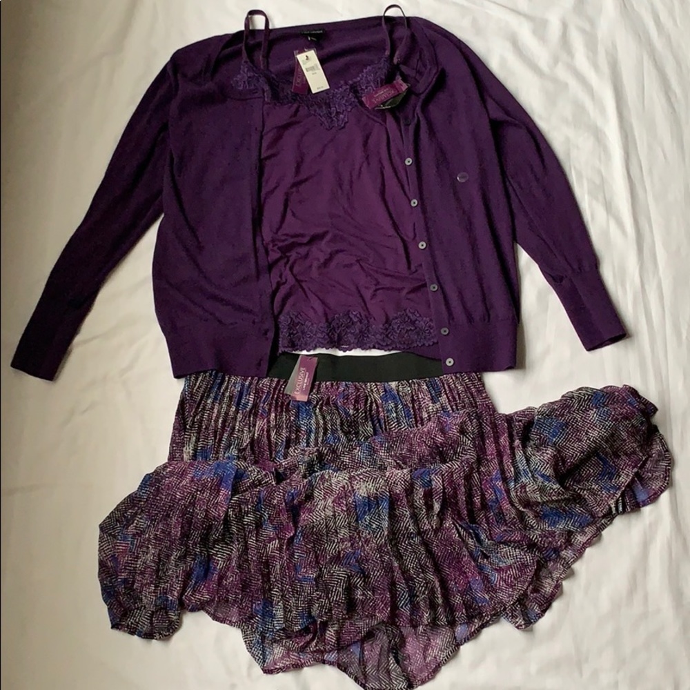Lane Bryant Women’s bundle skirt and sweater